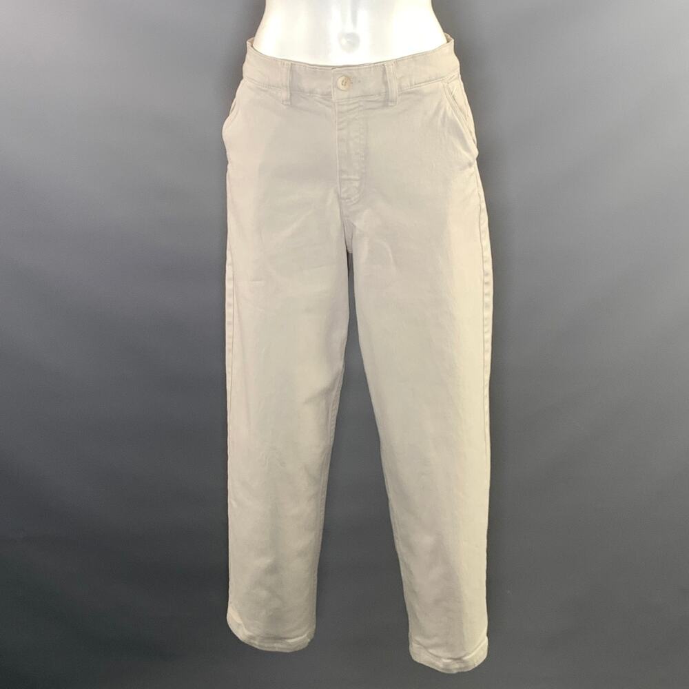 SUNSPEL Size XS Cream Cotton Tapered Casual Pants